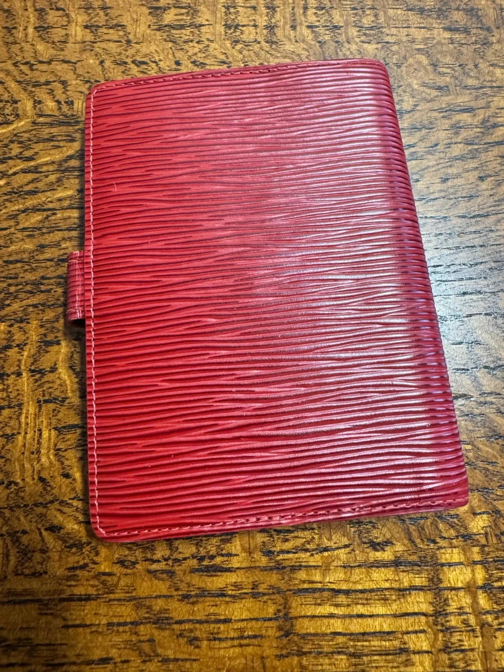 Louis Vuitton Red Epi Leather Agenda PM